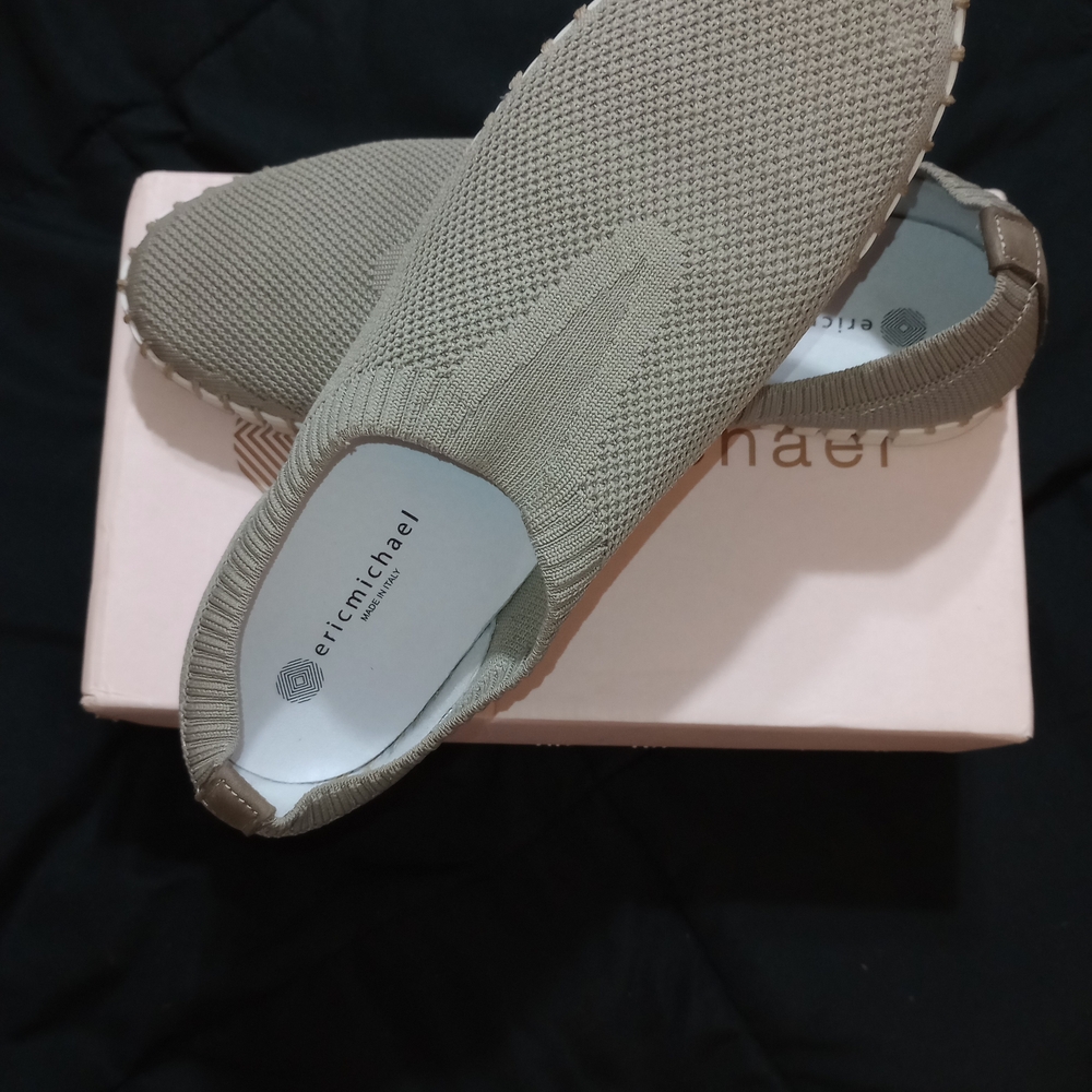 Eric Michael Tan Knit Flats